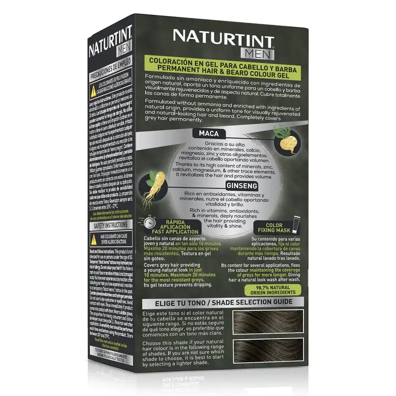 Naturtint Men Coloration permanente pour hommes, sans ammoniaque 6N - Blond foncé