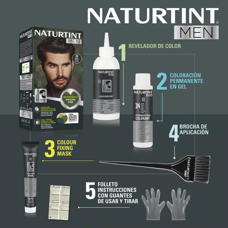 Naturtint Men Coloration permanente pour hommes sans ammoniaque 7N - Blond noisette