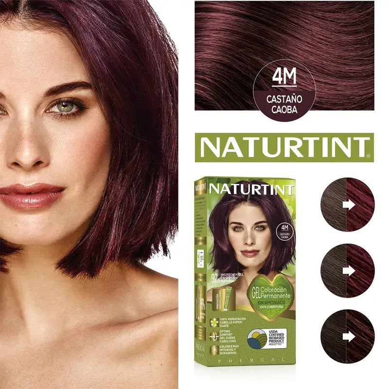 Naturtint Colorant permanent sans ammoniaque 4M - Brun Auburn