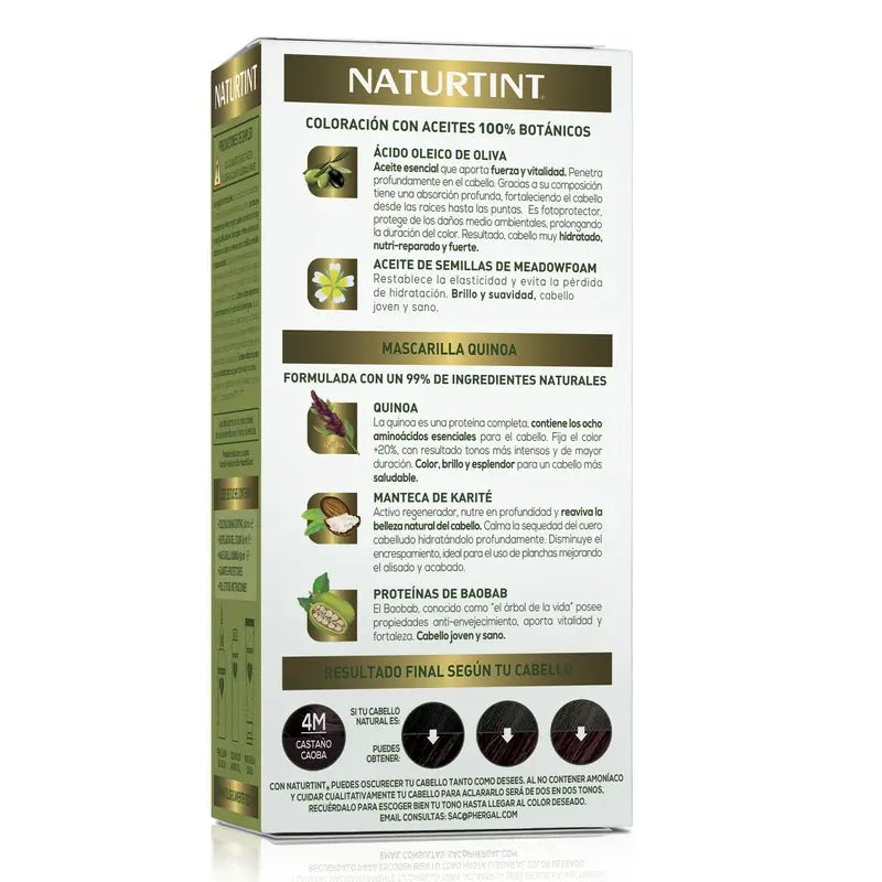 Naturtint Colorant permanent sans ammoniaque 4M - Brun Auburn