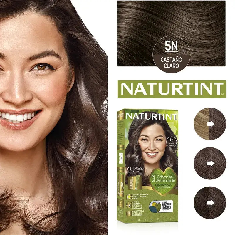 Naturtint Coloration permanente Coloration permanente sans ammoniaque 5N - Marron clair