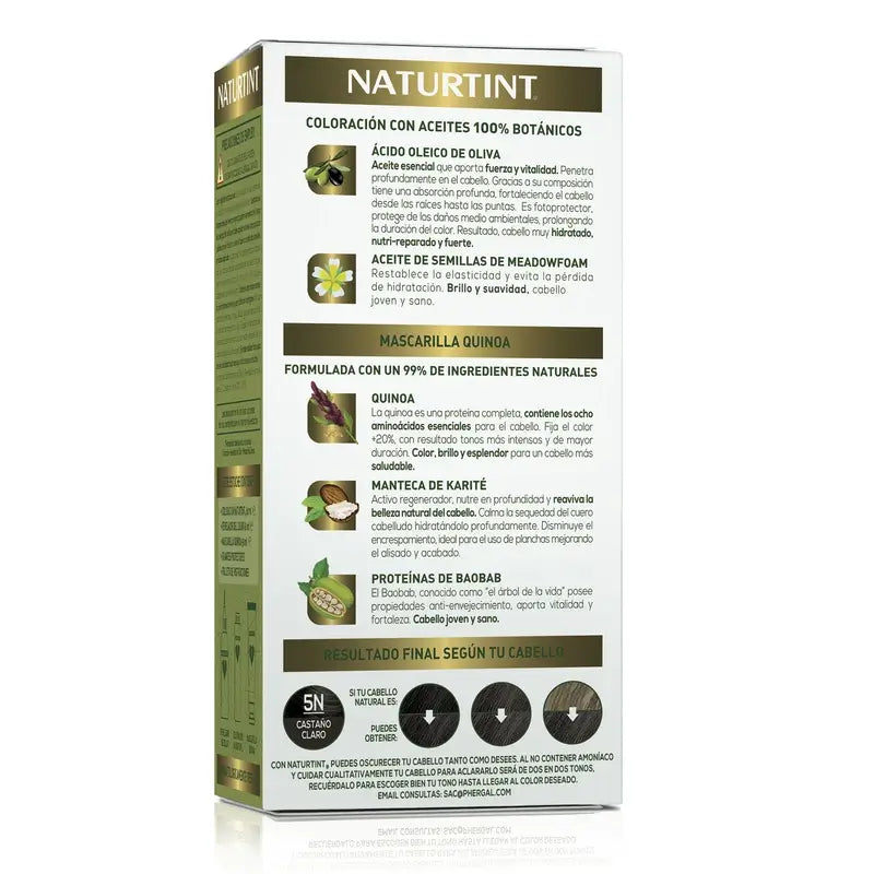 Naturtint Coloration permanente Coloration permanente sans ammoniaque 5N - Marron clair