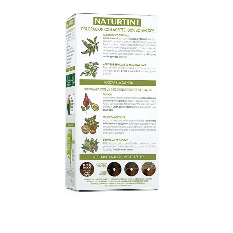 Naturtint Coloration Permanente Coloration Permanente Sans Ammoniaque 6.35 - Brun Cannelle Intense