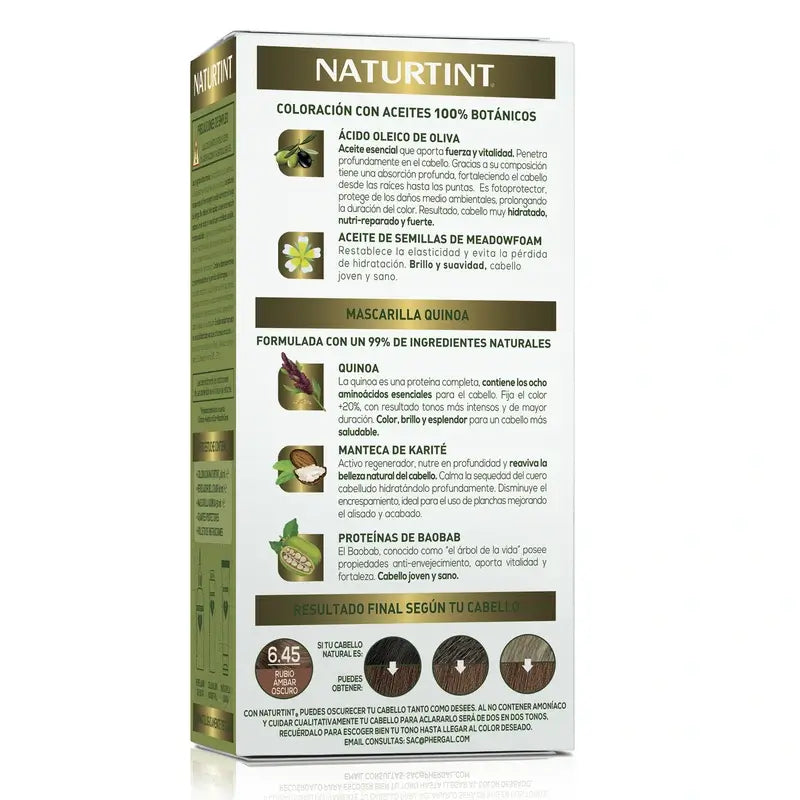 Naturtint Coloration permanente sans ammoniaque 6.45 - Blond ambré foncé