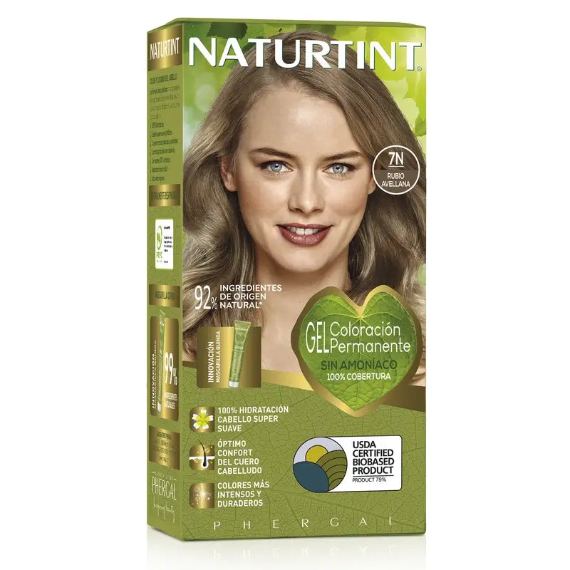 Naturtint Permanent Colouring Permanent Colouring Ammonia Free 7N - Hazelnut Blonde