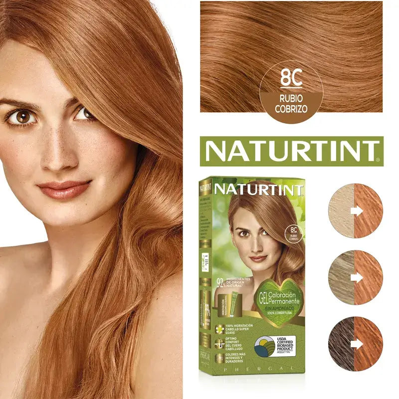 Naturtint Coloration permanente sans ammoniaque 8C - Blond cuivré