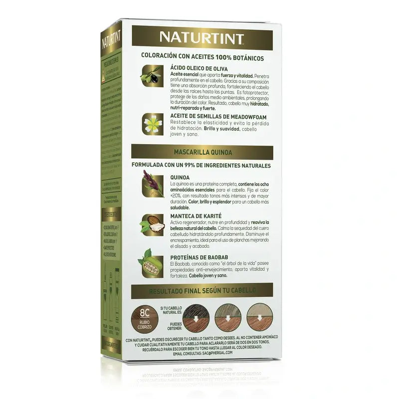 Naturtint Coloration permanente sans ammoniaque 8C - Blond cuivré