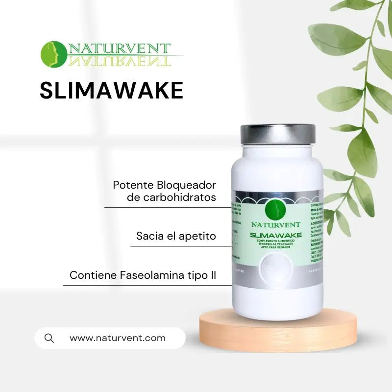 Naturvent Slimawake Bloqueur de Glucides, 60 gélules