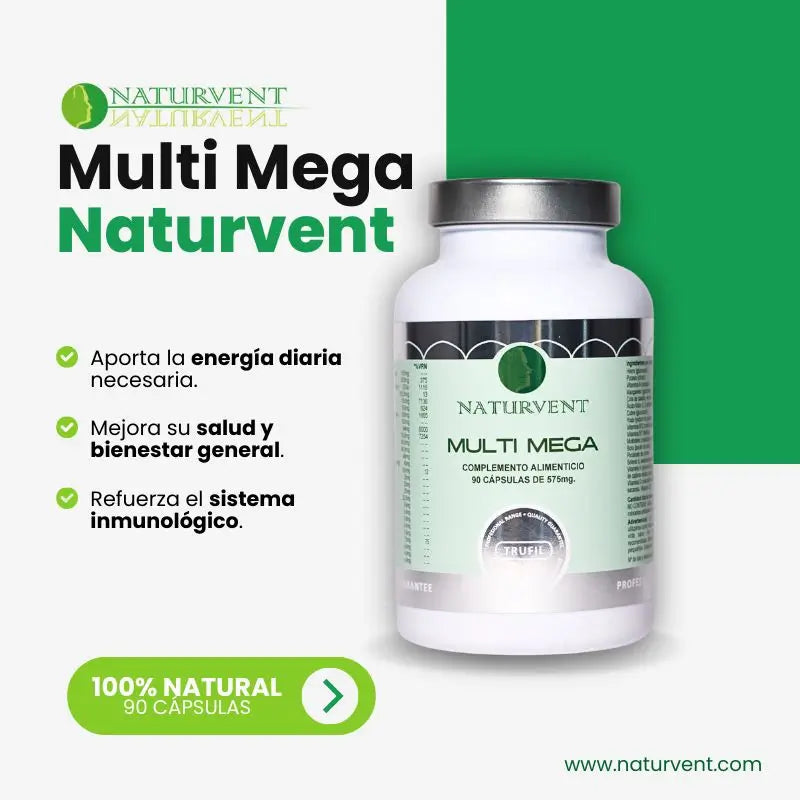 Naturvent Multivitamins Multi Mega Multivitamin, 90 gélules