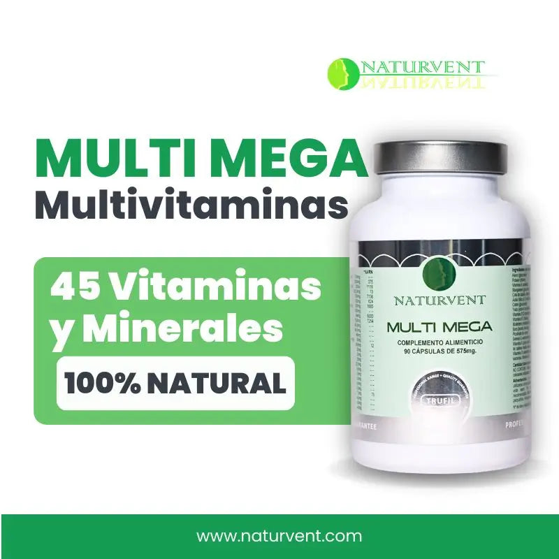 Naturvent Multivitamins Multi Mega Multivitamin, 90 gélules