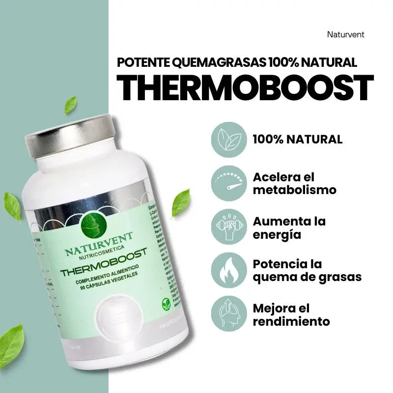 Naturvent Thermoboost Brûleur de Graisse, 90 gélules