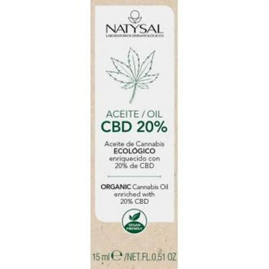 Natysal Cannabis Oil 20% Cbd 15Ml. Eco