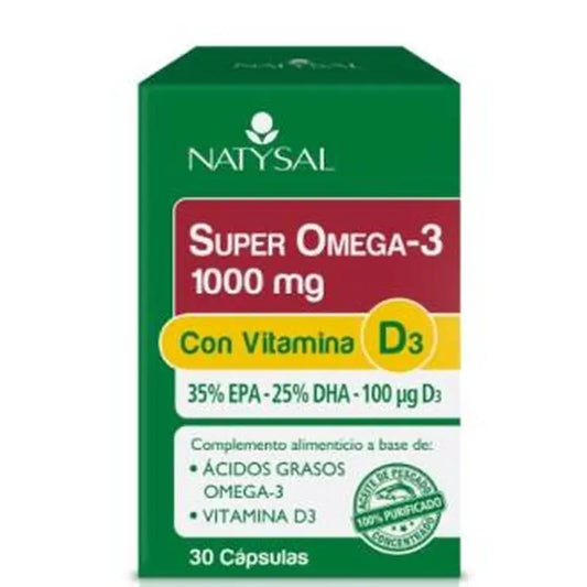 Natysal Super Omega 3 1000Mg With Vitamin D3 30Caps.