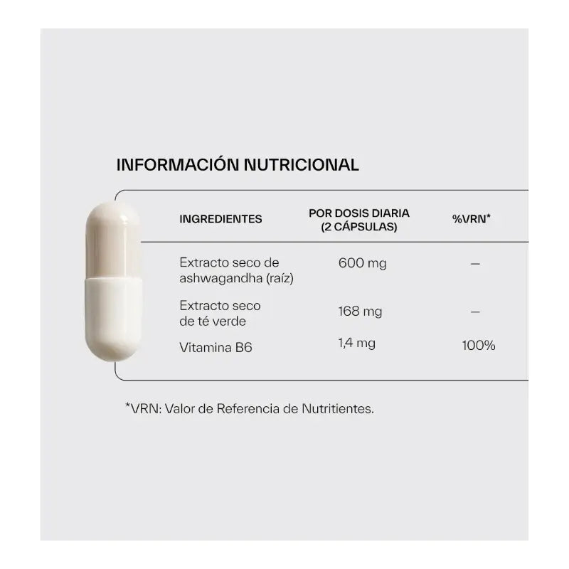 Ndl Pro-Health Ashwagandha Ksm-66 biologique + L-théanine, 120 gélules