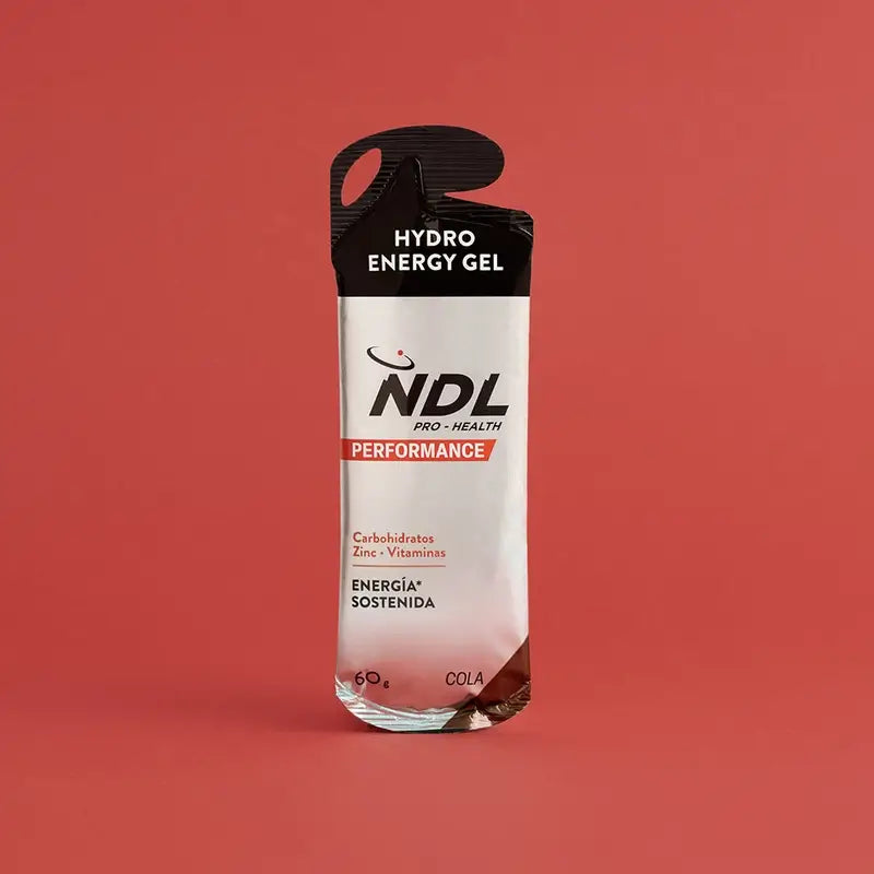 NDL Pro-Health Gel énergétique sans caféine saveur Cola, paquet de 12x60 grammes
