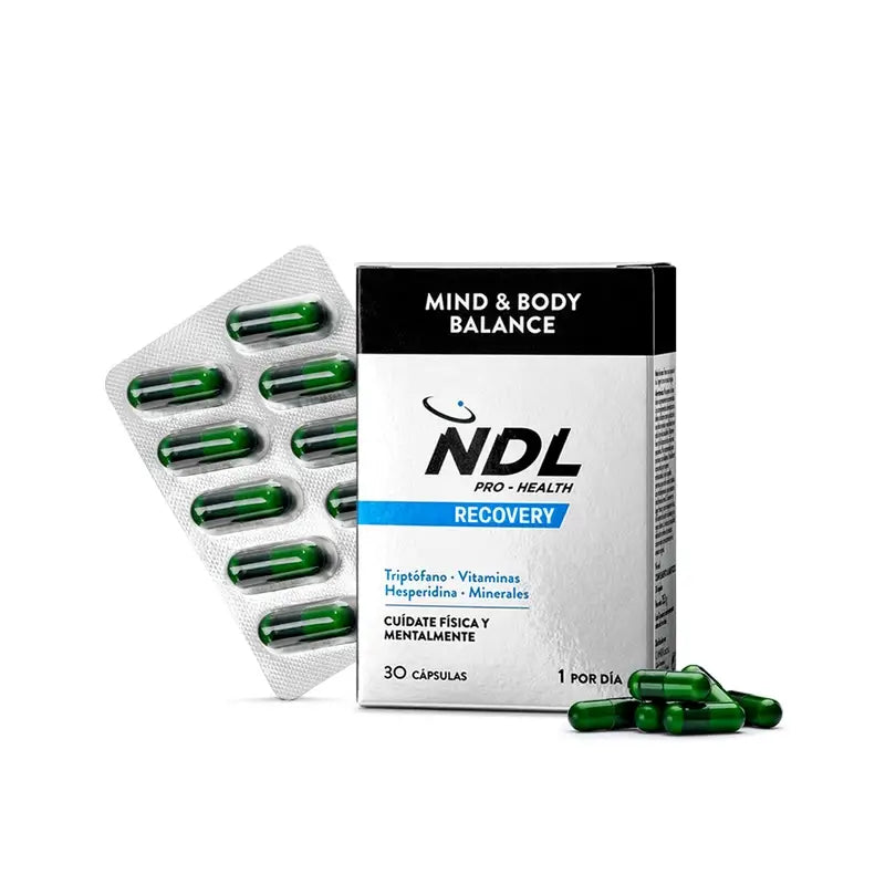 NDL Pro-Health Mind & Body Balance, Tryptophane avec Magnésium et Vitamine B6, 30 Capsules