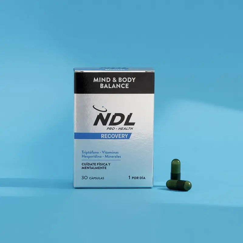 NDL Pro-Health Mind & Body Balance, Tryptophane avec Magnésium et Vitamine B6, 30 Capsules