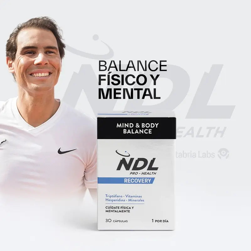 NDL Pro-Health Mind & Body Balance, Tryptophane avec Magnésium et Vitamine B6, 30 Capsules
