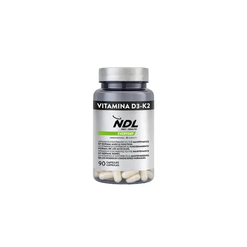Ndl Pro-Health  Vitamines D3 et K2, 90 gélules