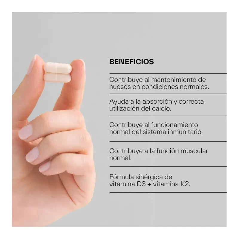 Ndl Pro-Health  Vitamines D3 et K2, 90 gélules