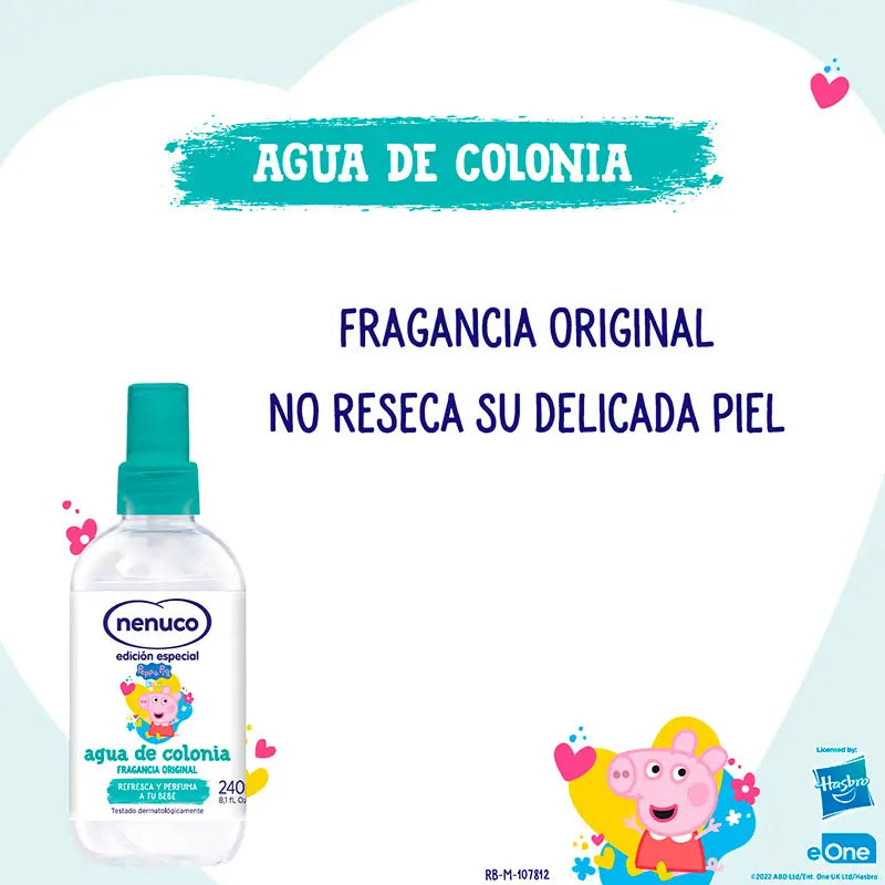 Nenuco Peppa Pig Eau de Toilette, 240 ml + verre cadeau