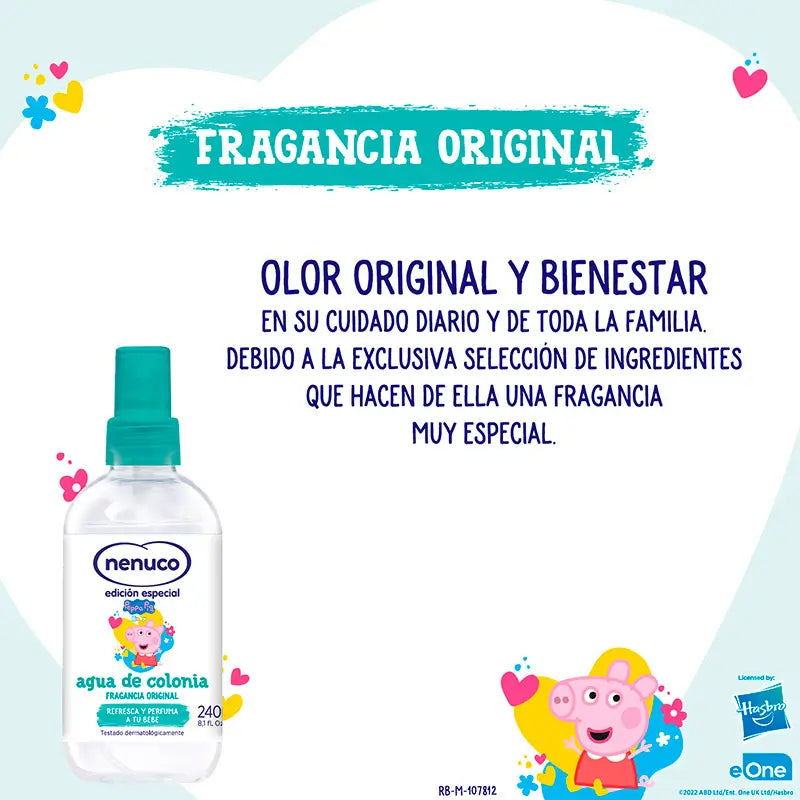 Nenuco Peppa Pig Eau de Toilette, 240 ml + verre cadeau
