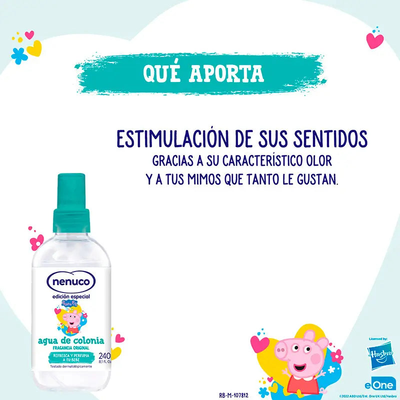 Nenuco Peppa Pig Eau de Toilette, 240 ml + verre cadeau