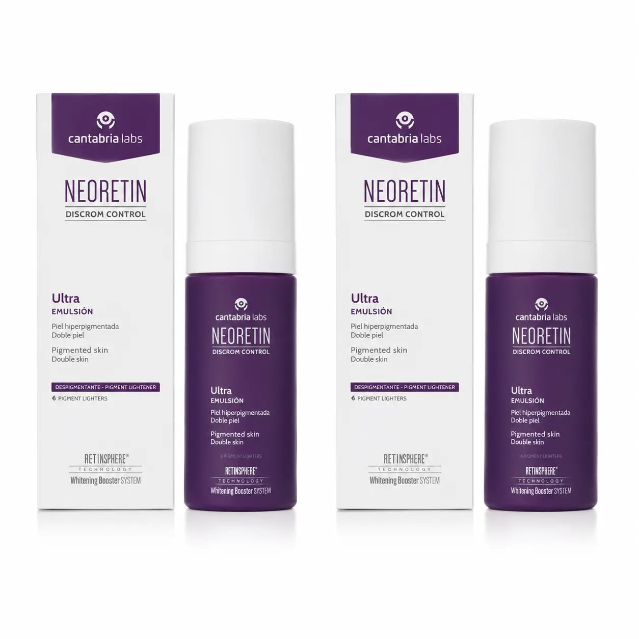 NEORETIN Discrom Ultra Emulsion dépigmentante, paquet de 2 x 30 ml