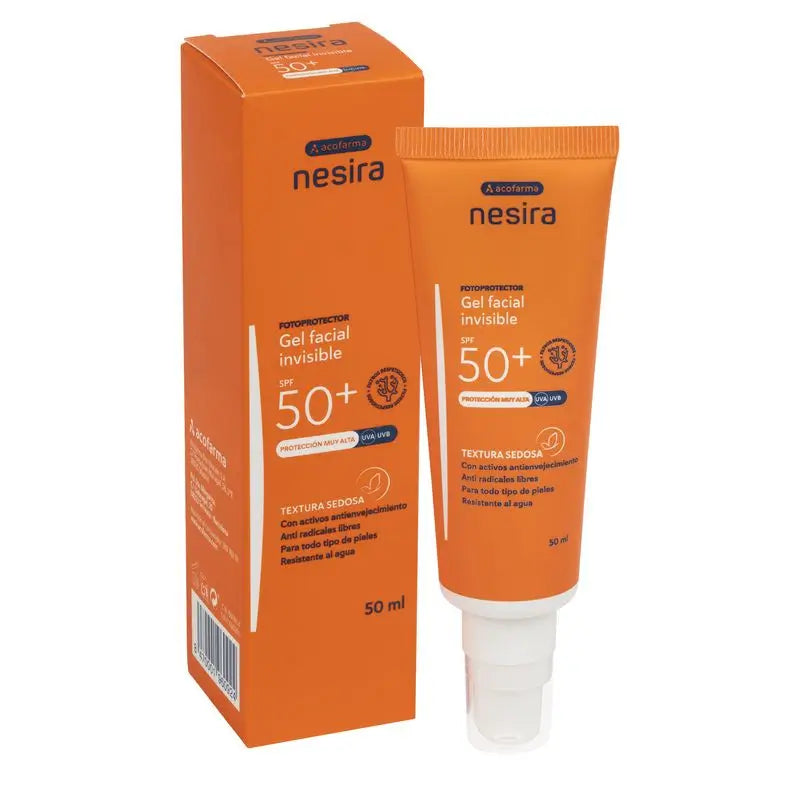 Nesira Invisible Face Gel Spf50+ , 50 ml