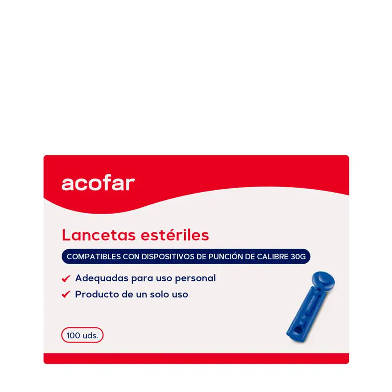 Lancettes stériles Nesira, 100 unités
