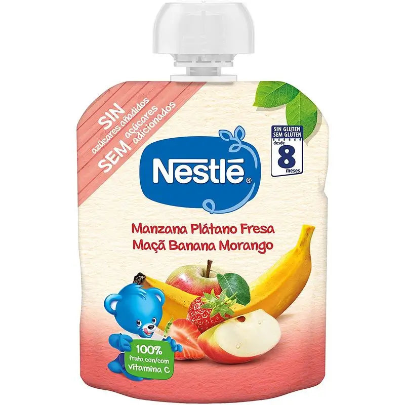 Nestlé Sachet Apple, Banana and Strawberry, 90 g