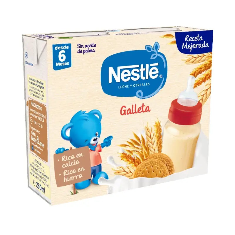 Nestlé Brik Milk & Cereals 8 Cereals with Maria Biscuit, 2X250 g