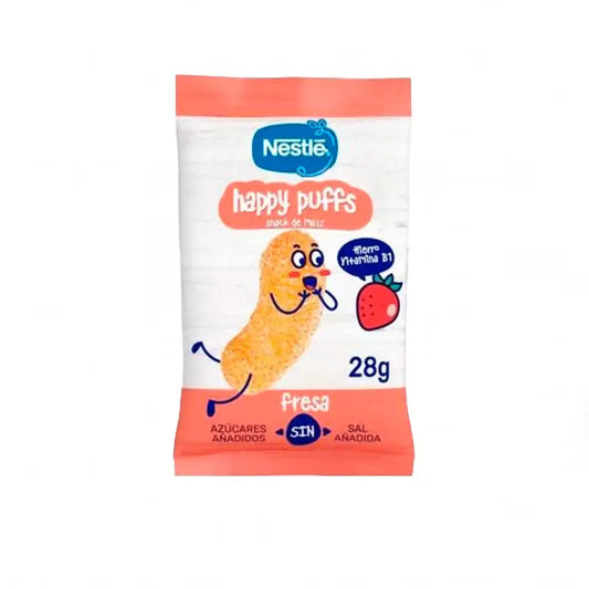 Nestlé Healthy Snacking Happy Puffs Strawberry Corn, 28g