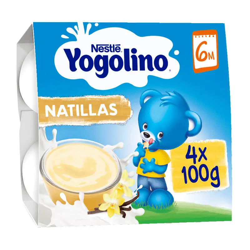 Nestlé Yogolino Desserts Vanilla Flavoured Custard, 4X100 g