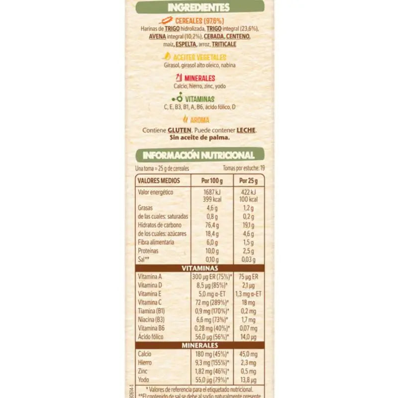 Nestlé 6 paquets de porridge 8 Céréales, 475g