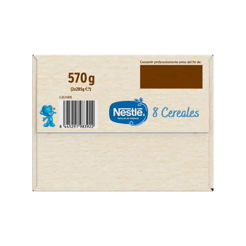 Nestlé Bouillie aux 8 céréales 0 %, 570 g