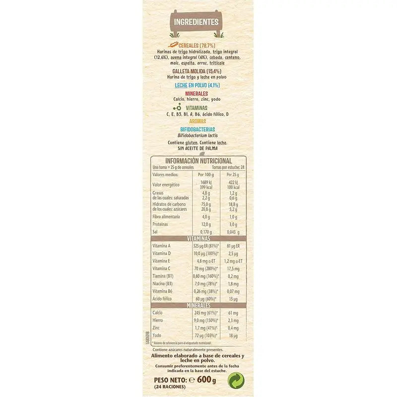 NESTLÉ Papilla 8 Céréales avec biscuits Maria 950g