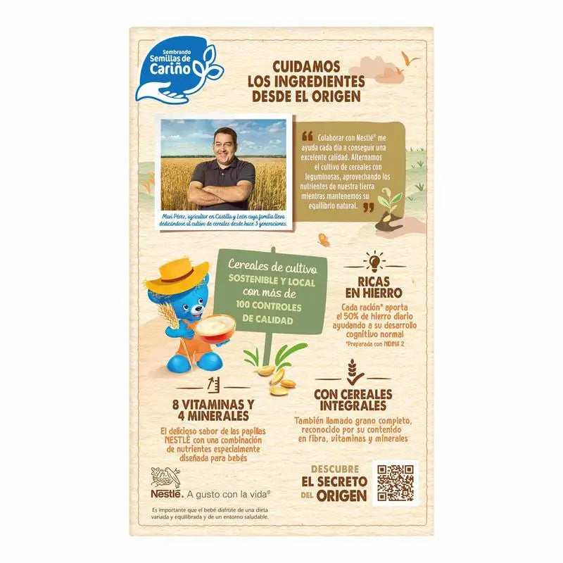 NESTLÉ Papilla 8 Céréales avec miel, 950g