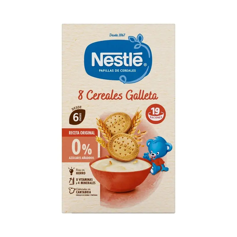 Nestlé Baby Food 8 Cereals with Maria Cookie, 475g