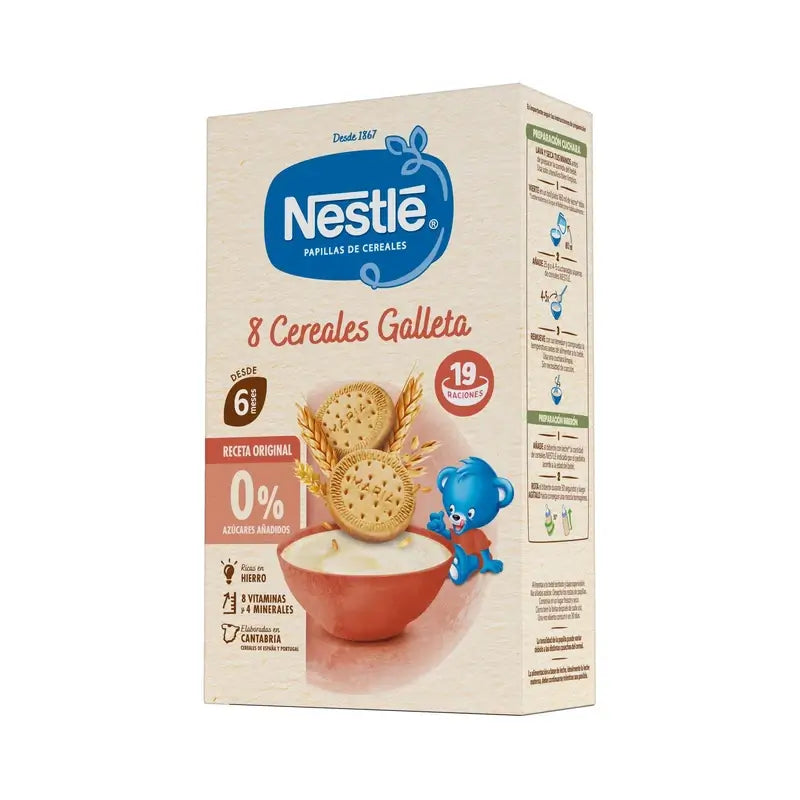 Nestlé Baby Food 8 Cereals with Maria Cookie, 475g