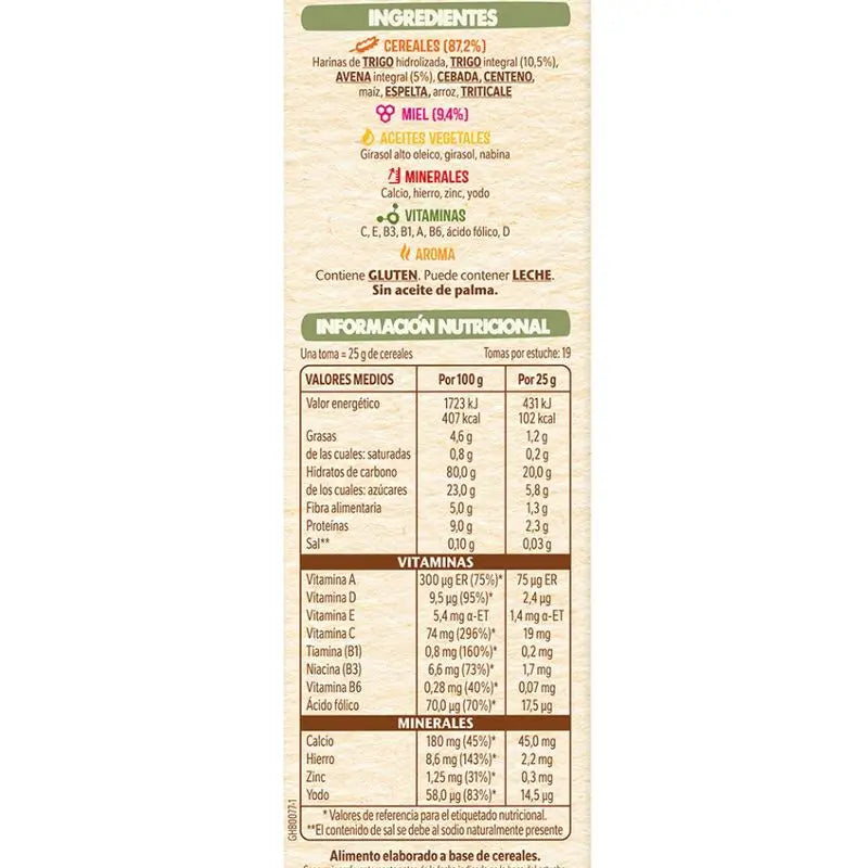 Nestlé Baby Food 8 Cereals With Honey, 475g