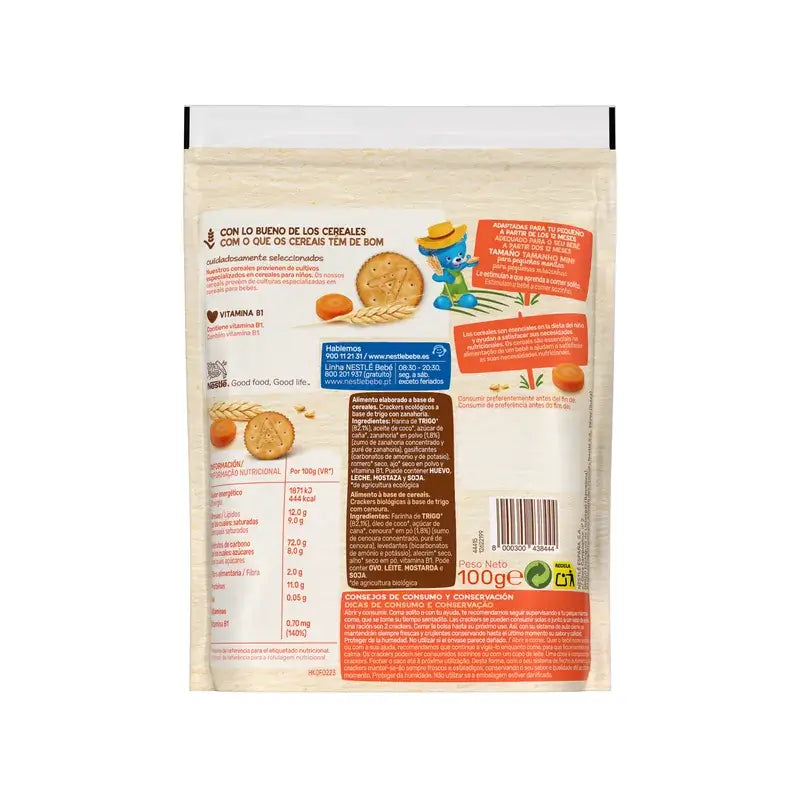 Nestlé PequeCrackers à la carotte, 100 g
