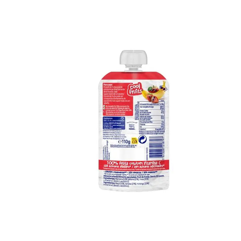 Sachet Nestlé Puree Cool Fruits, 110 g