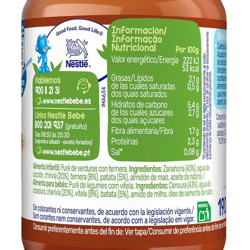 Nestlé Savoury Beef Savoury Garden Jar, 190g