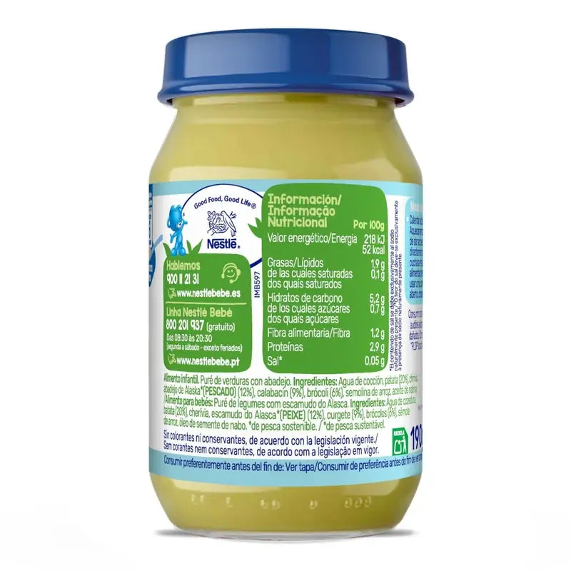 Bocaux de poisson aux légumes Nestlé, 190g