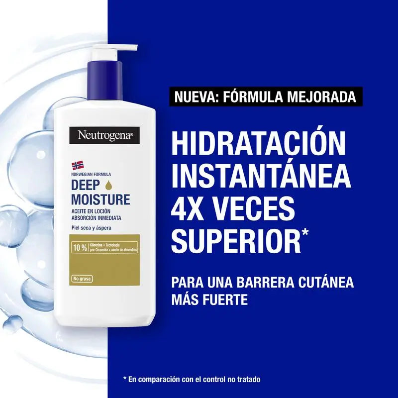 Neutrogena Crème hydratante pour le corps à l'huile d'amande, 400ml