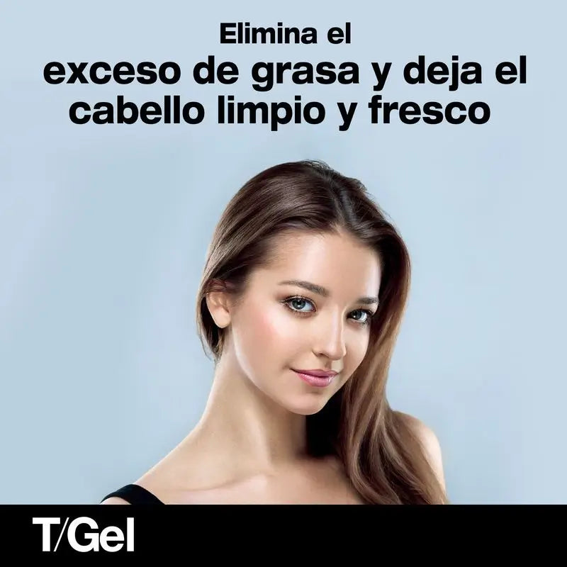 Neutrogena T/Gel Shampooing antipelliculaire pour cheveux gras, 2 x 250 ml