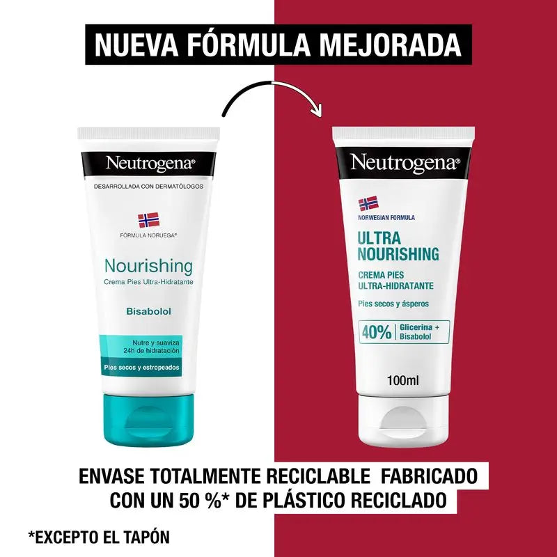 Neutrogena Ultra Moisturising Foot Cream Dry & Rough, 100 ml