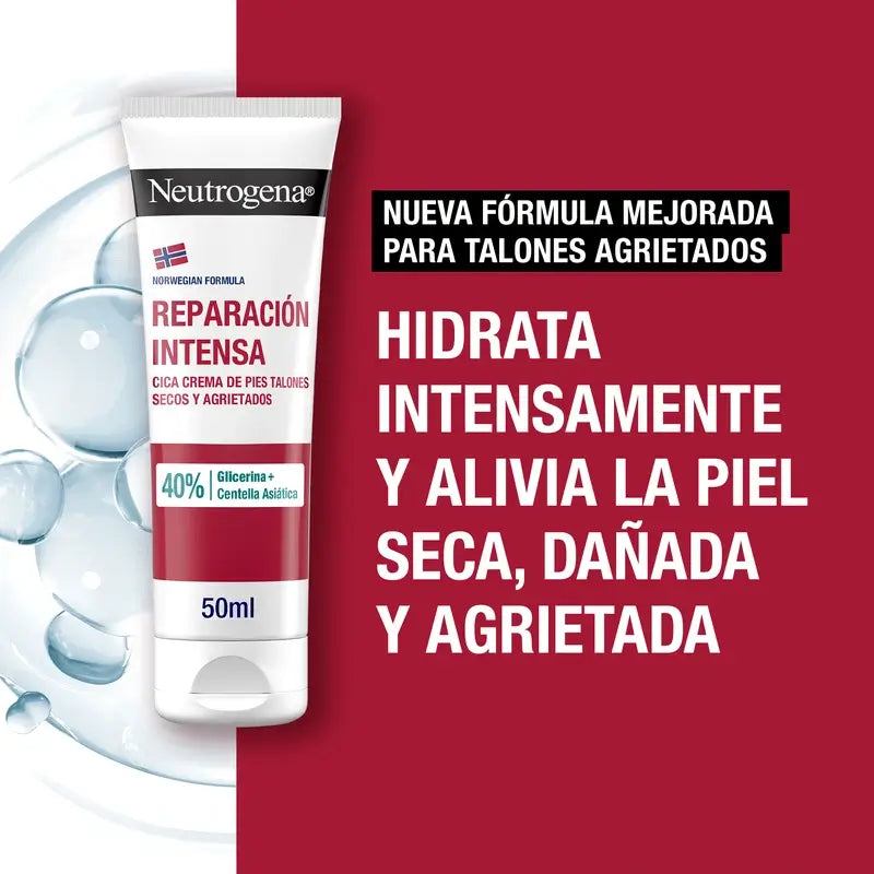 Neutrogena Crème pour talons crevassés CICA, 50 ml