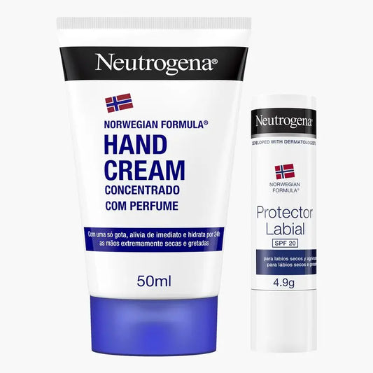 Neutrogena Repair Hand Cream Pack 50ml + Lipstick SPF 20 4.8gr